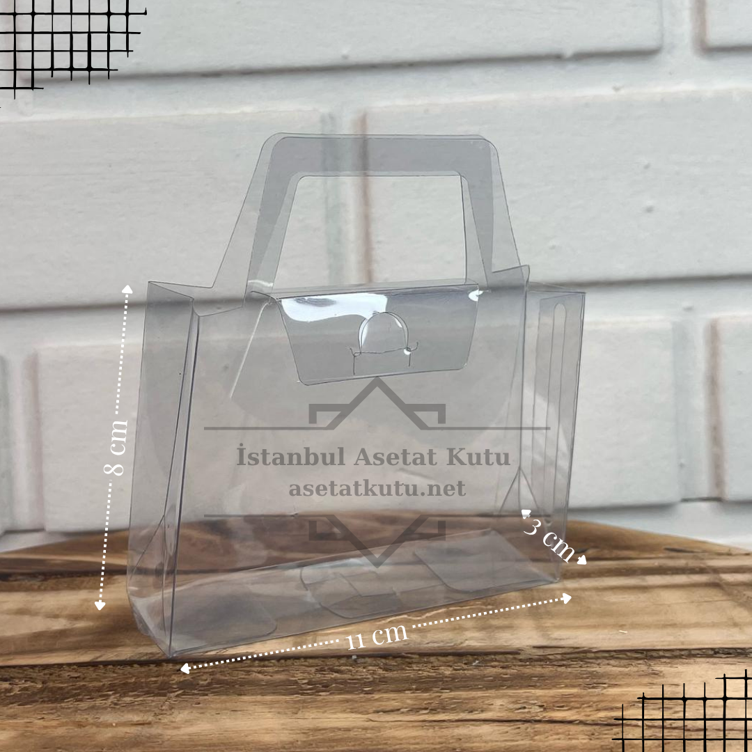 11x8x3 Asetat Çanta [10 Adet]