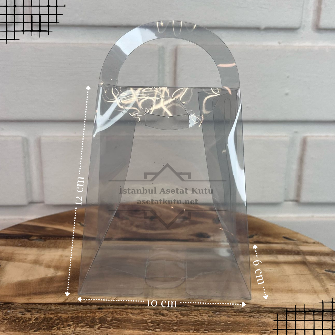 12x10x6 Asetat Çanta [10 Adet]