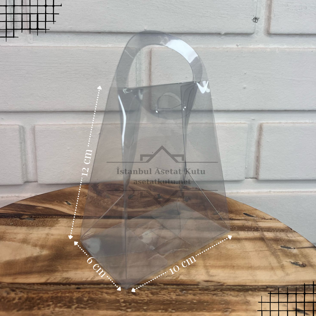 12x10x6 Asetat Çanta [10 Adet]