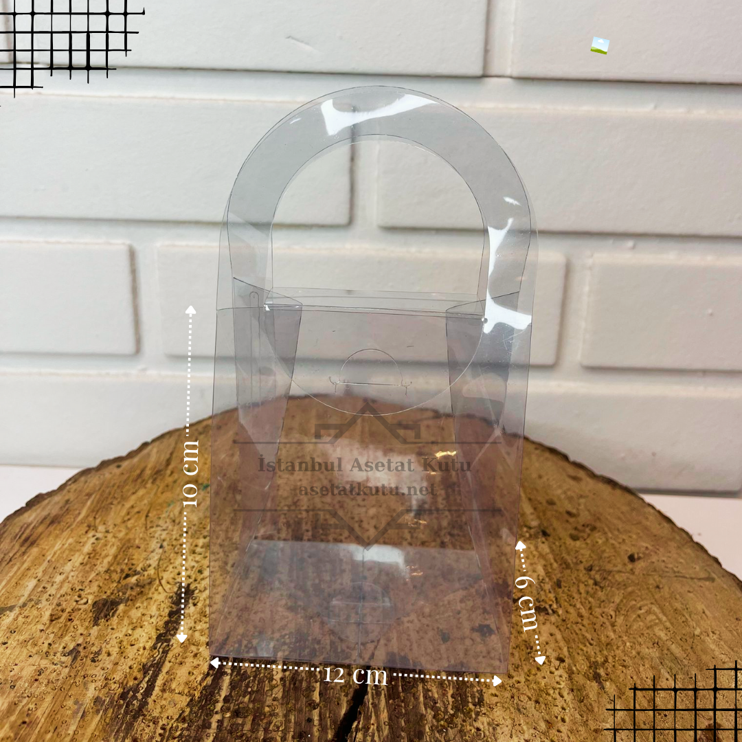 12x10x6 Asetat Çanta Model 2  [10 Adet]