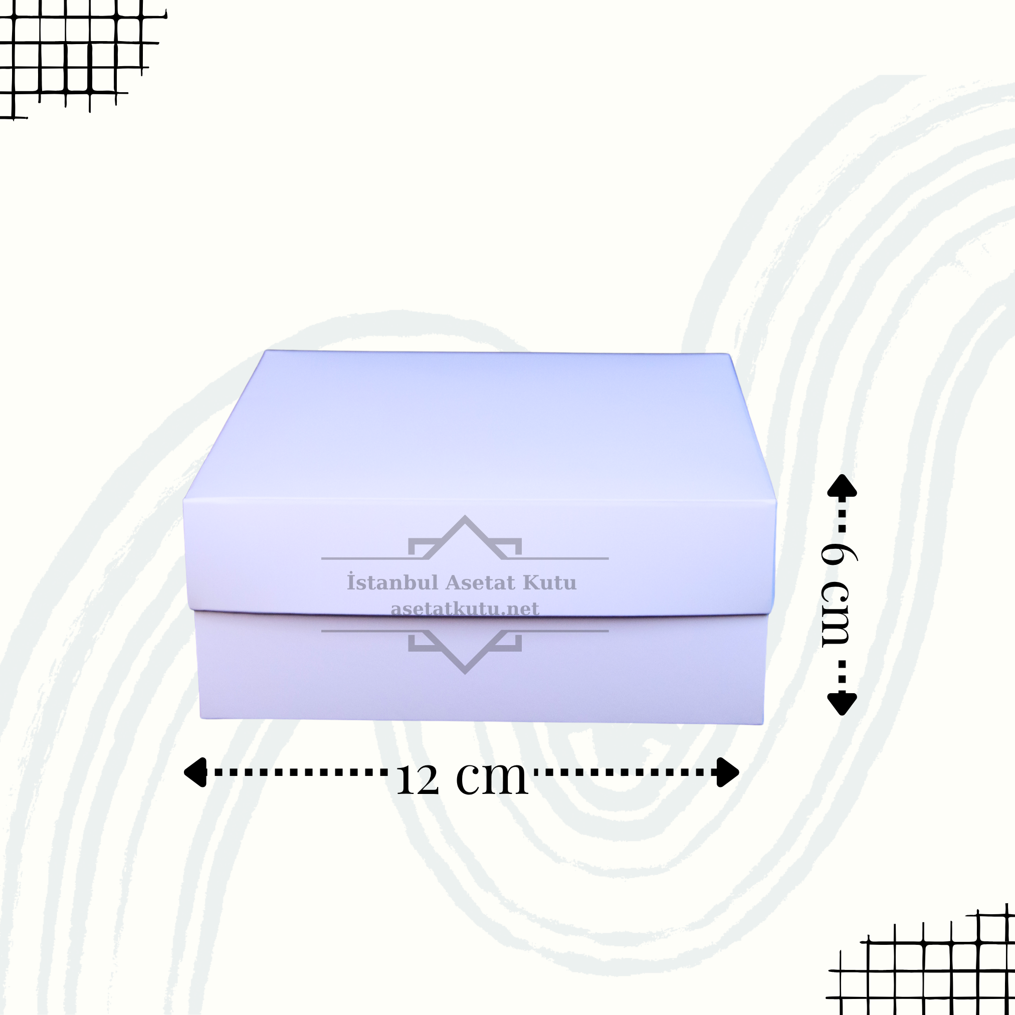 12x12x6 Full Beyaz Kutu