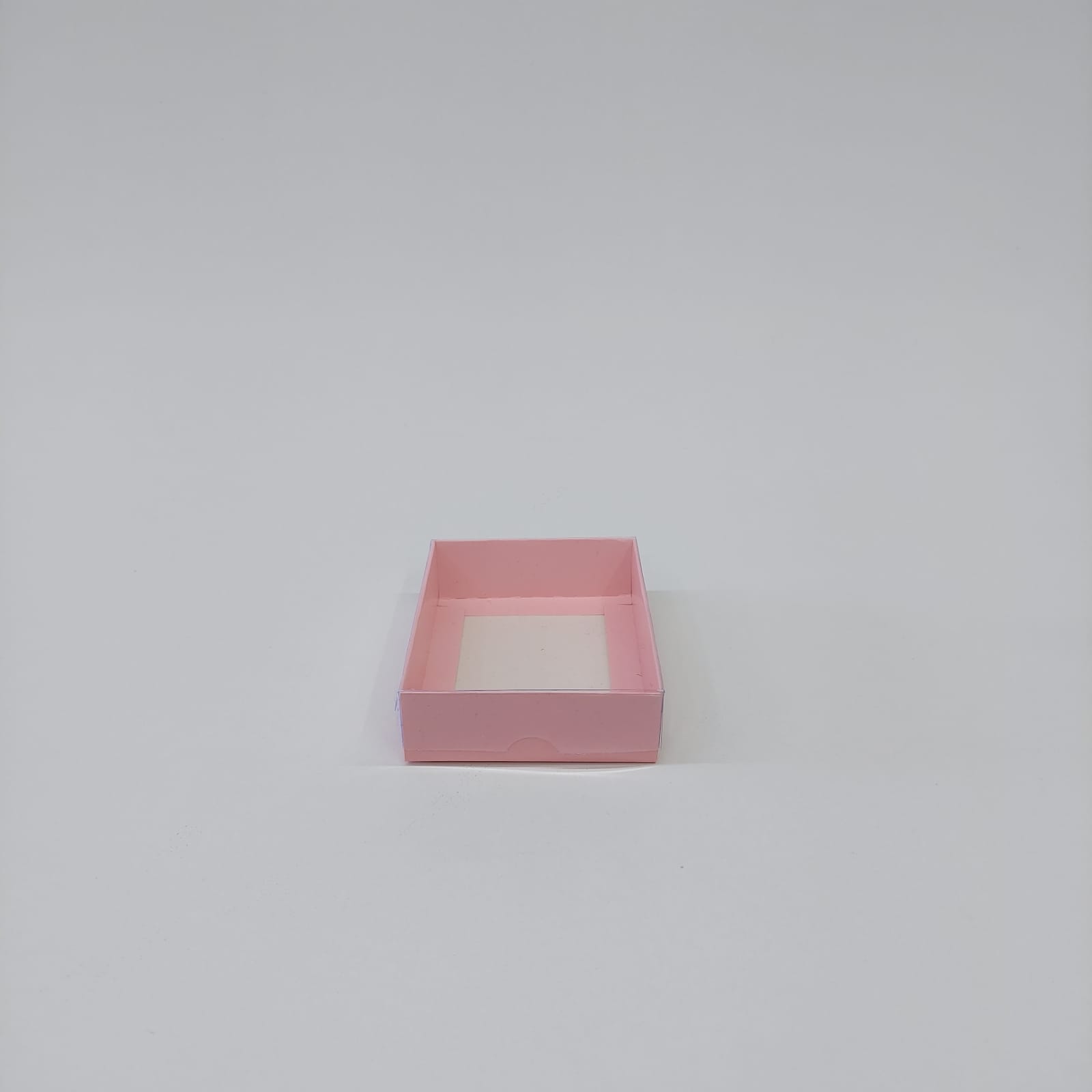 12x9x3 Pembe Altı Karton Üzeri Asetat Kutu