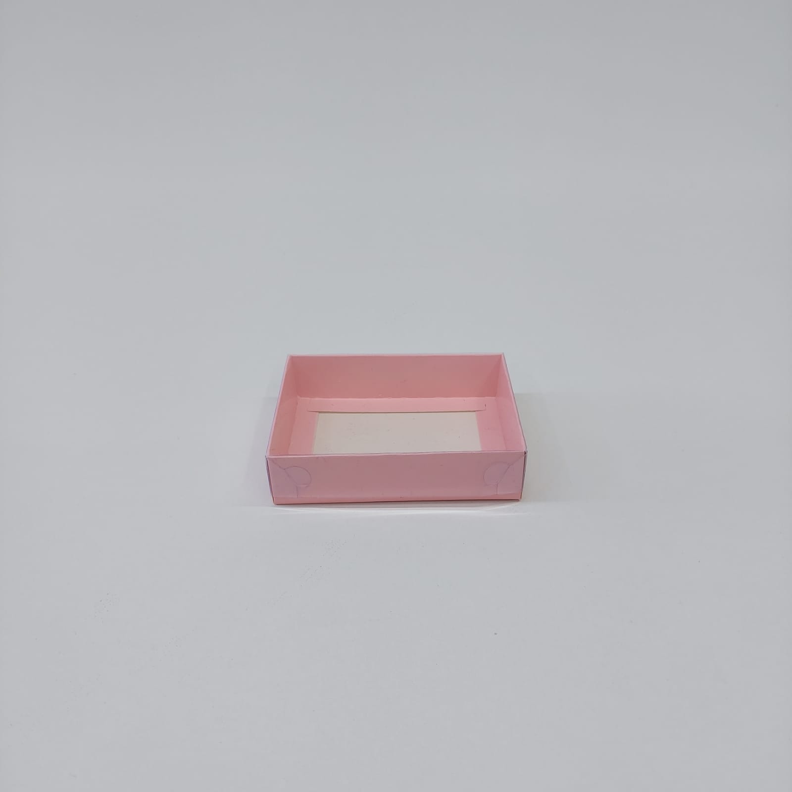 12x9x3 Pembe Altı Karton Üzeri Asetat Kutu