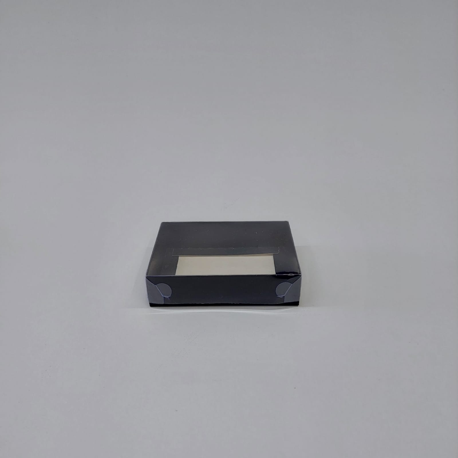 12x9x3 Siyah Altı Karton Üzeri Asetat Kutu