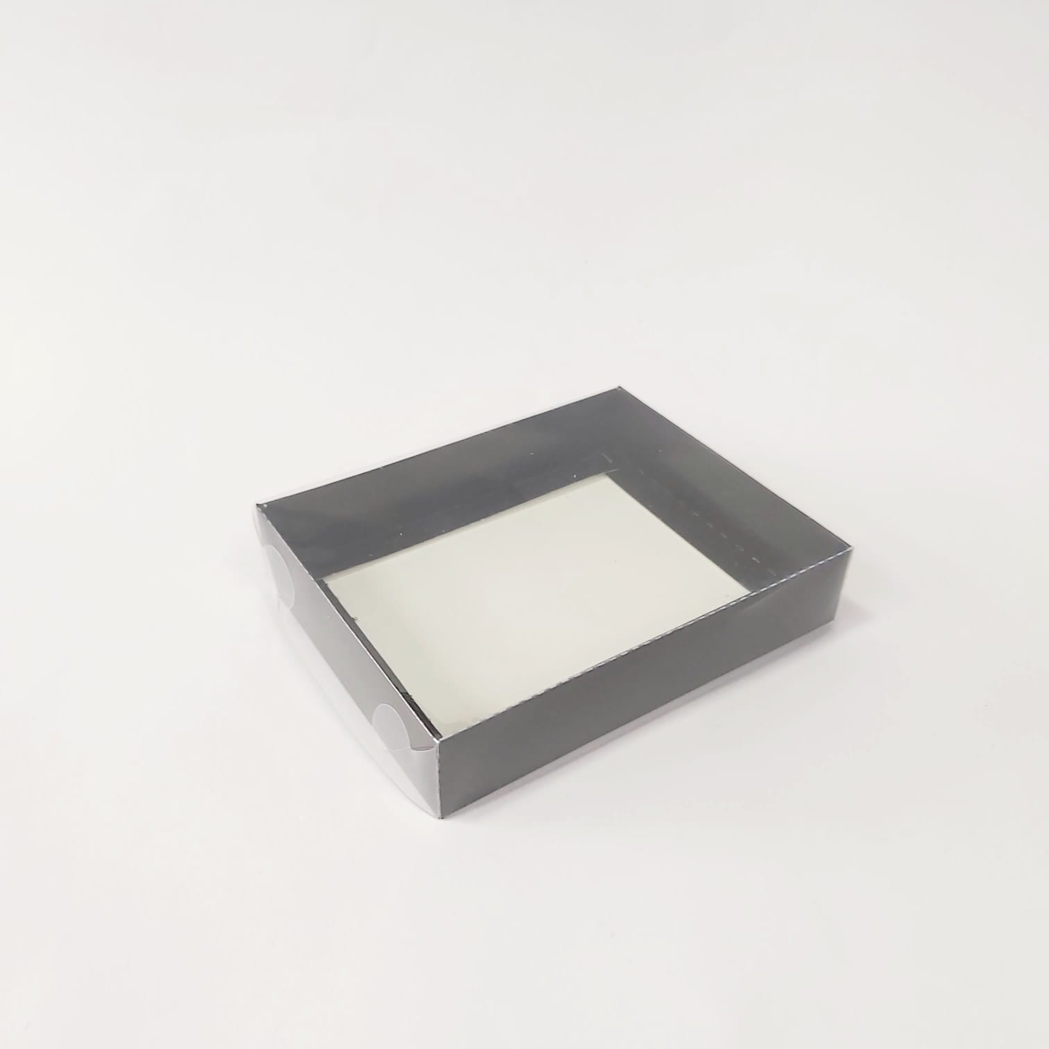 15x12x3 Siyah Altı Karton Üzeri Asetat Kutu