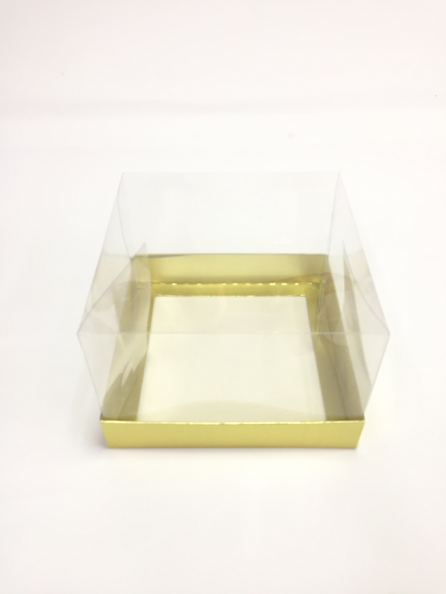 15x15x10 Altın Altı Karton Üzeri Asetat Kutu