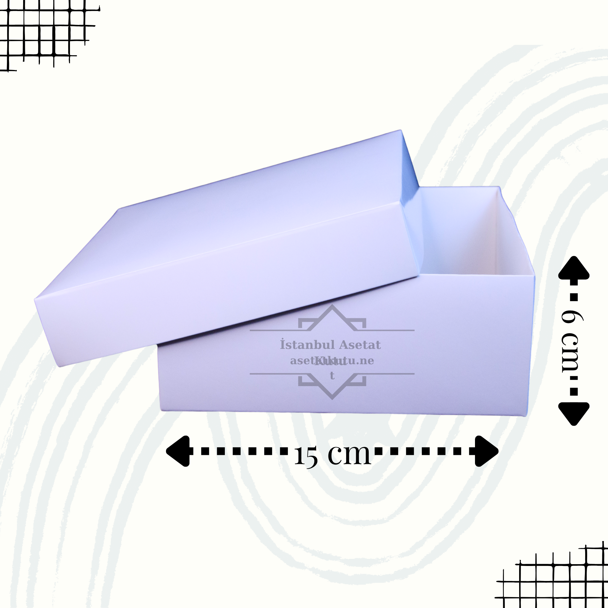 15x15x6 Full Beyaz Kutu