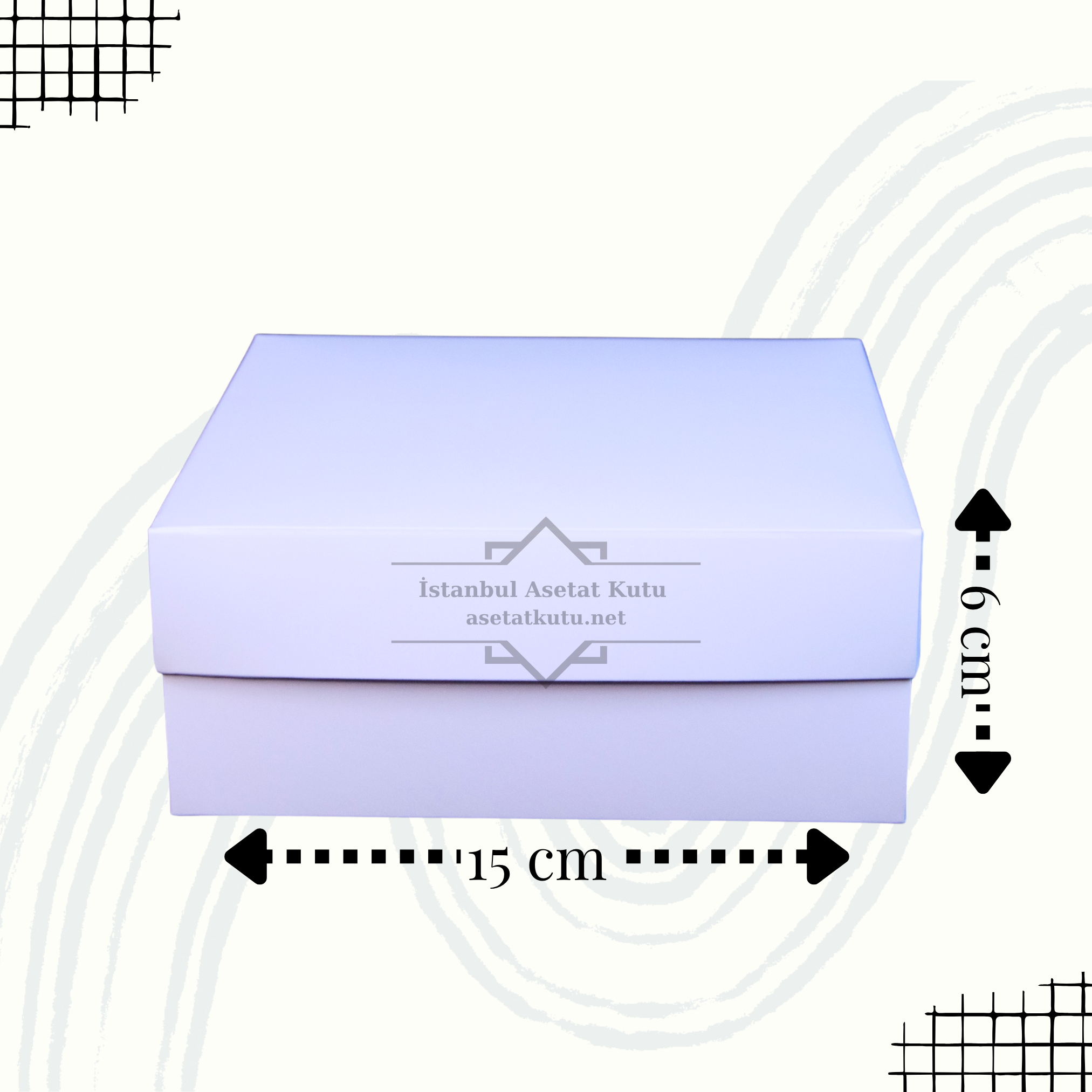 15x15x6 Full Beyaz Kutu