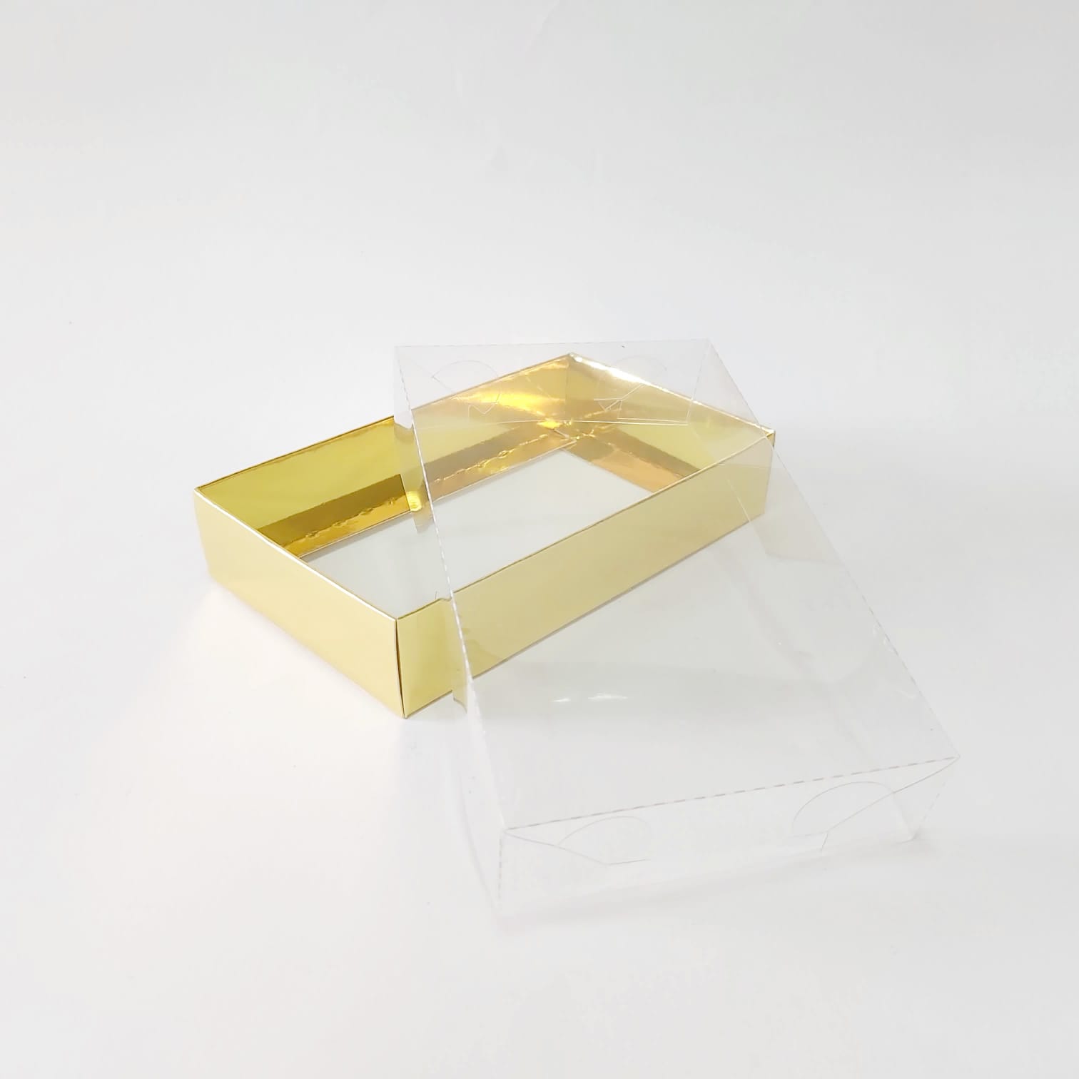 15x9x3 Altın Altı Karton Üzeri Asetat Kutu