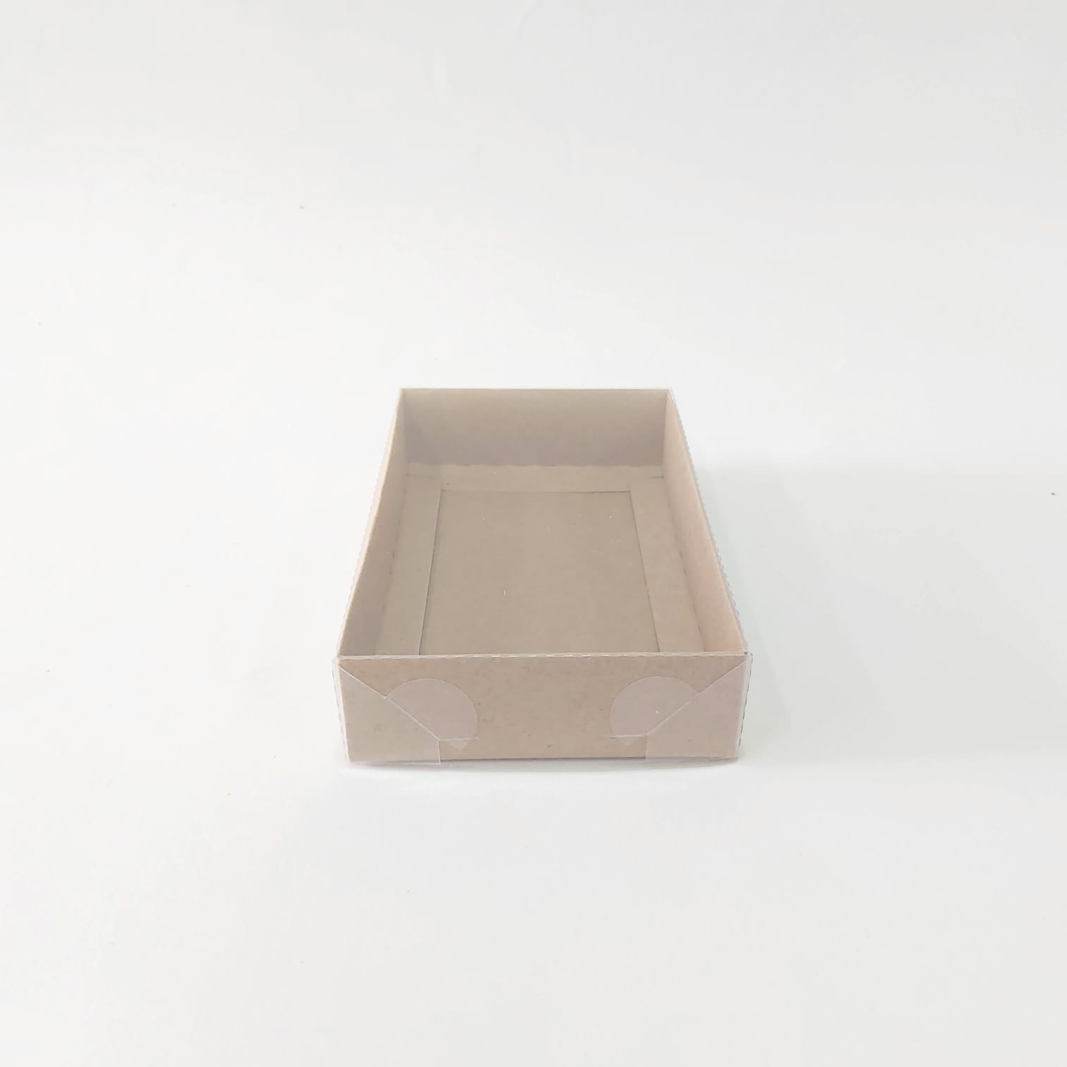 15x9x3 Kraft Altı Karton Üzeri Asetat Kutu