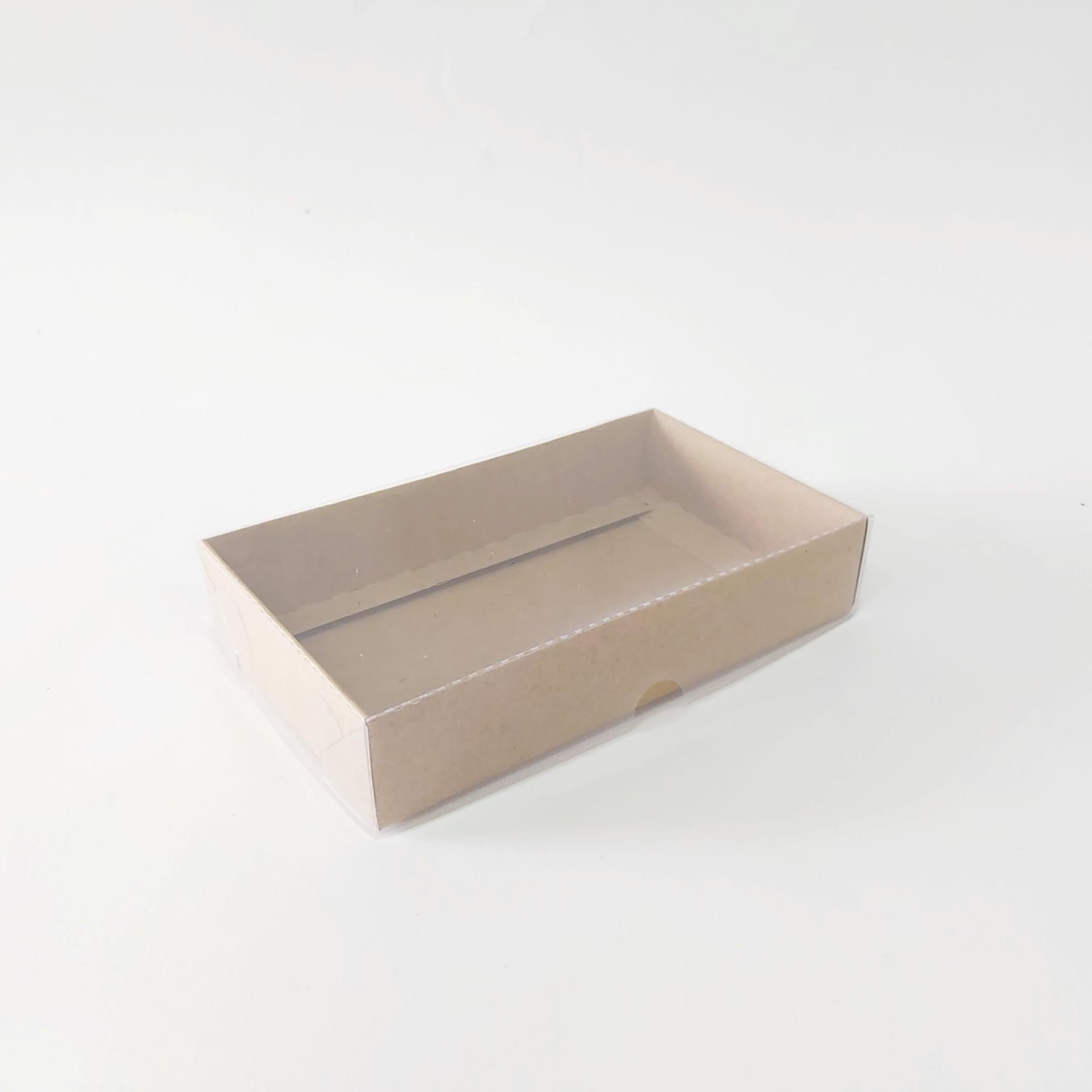 15x9x3 Kraft Altı Karton Üzeri Asetat Kutu