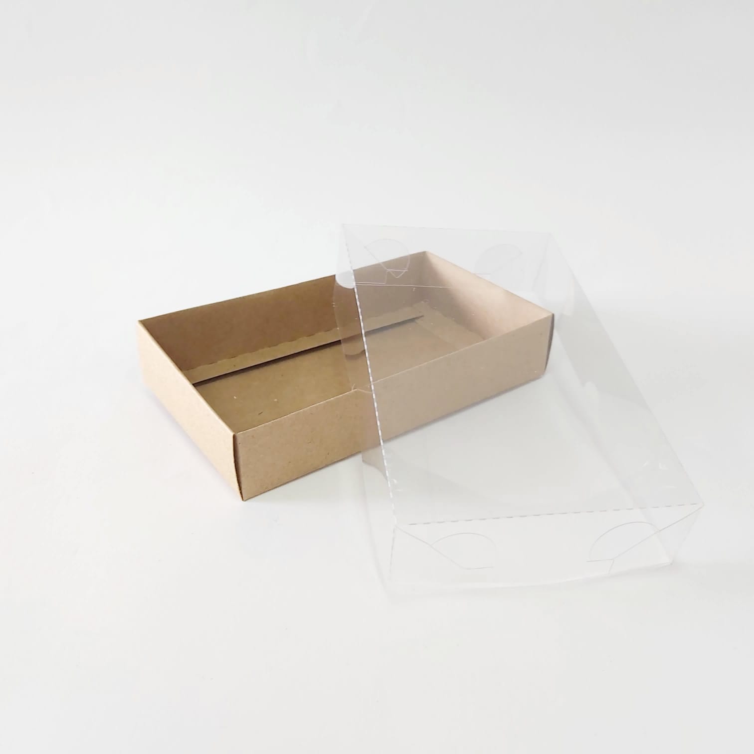 15x9x3 Kraft Altı Karton Üzeri Asetat Kutu