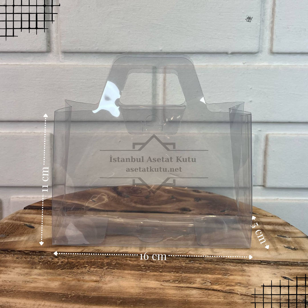 16x11x5 Asetat Çanta [10 Adet]