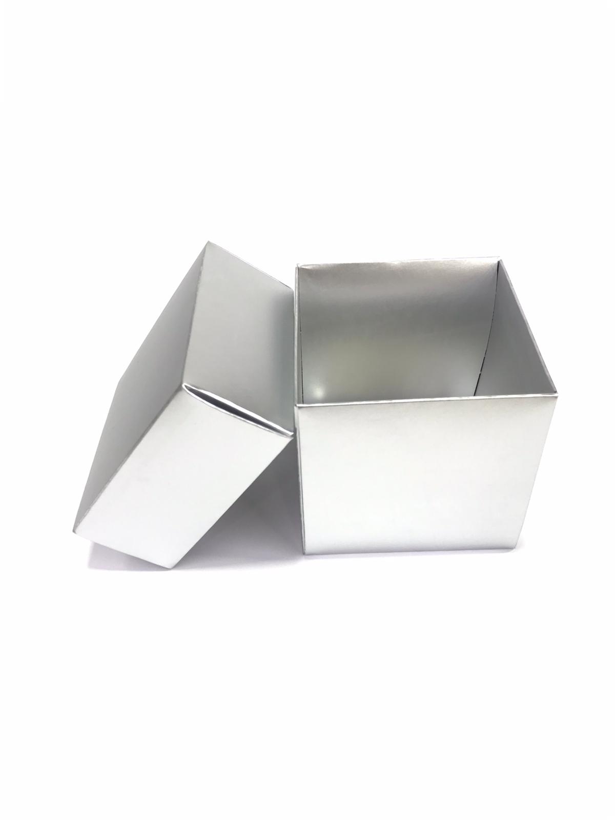 10x10x10 Komple Gümüş Kutu
