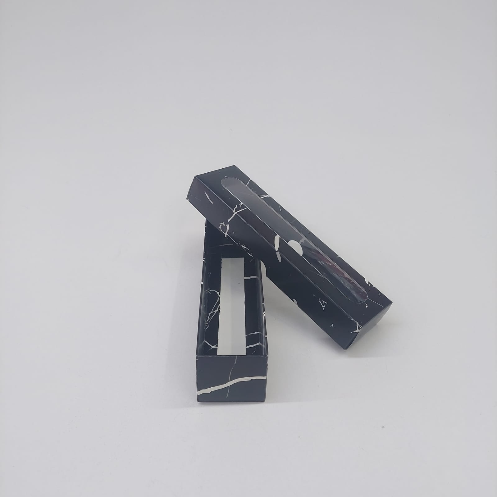 5x5x20 Siyah Mermer Desenli Kutu