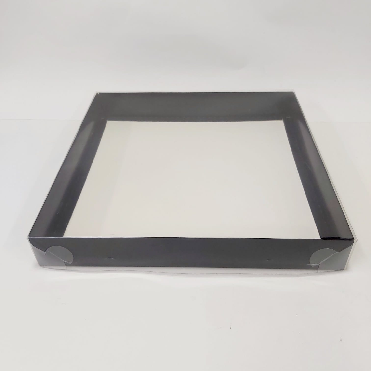 35x35x5 Siyah Altı Karton Üzeri Asetat Kutu