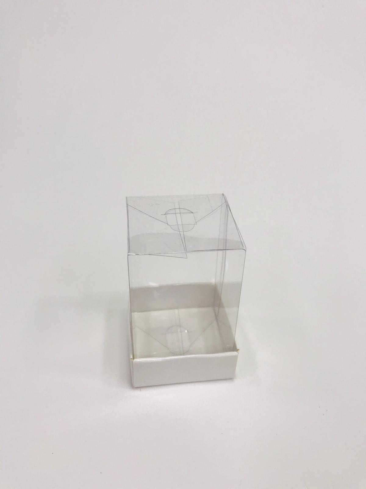 5x5x10 Beyaz Altı Karton Üzeri Asetat Kutu