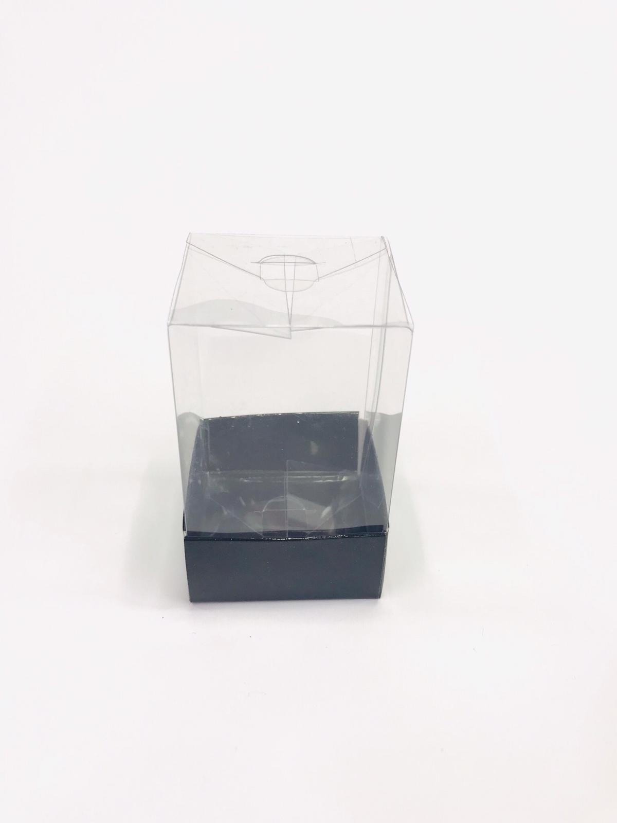 5x5x12 Siyah Altı Karton Üzeri Asetat Kutu