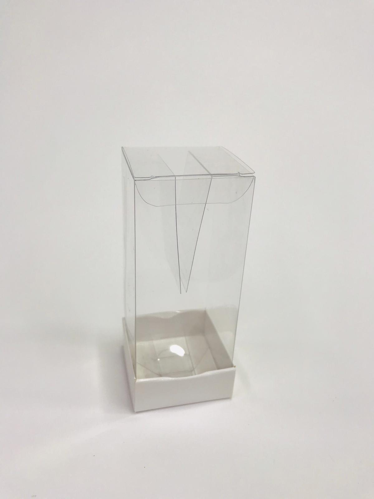 5x5x15 Kulaklı Beyaz Altı Karton Üzeri Asetat Kutu