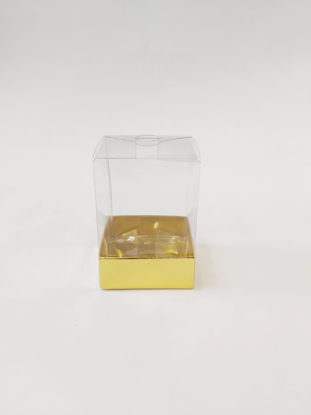 6x6x10 Altın Altı Karton Üzeri Asetat Kutu