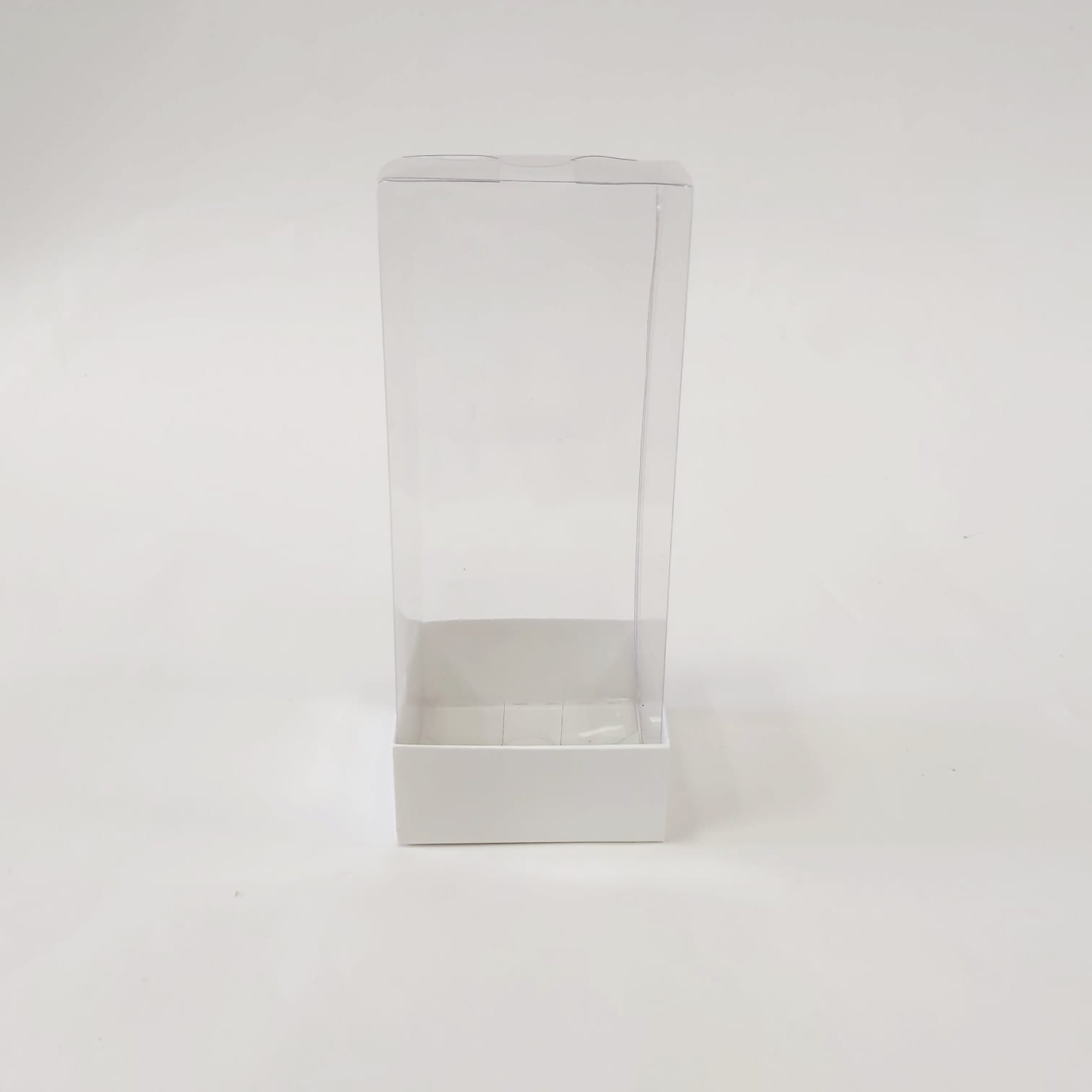 6x6x16 Beyaz Altı Karton Üzeri Asetat Kutu