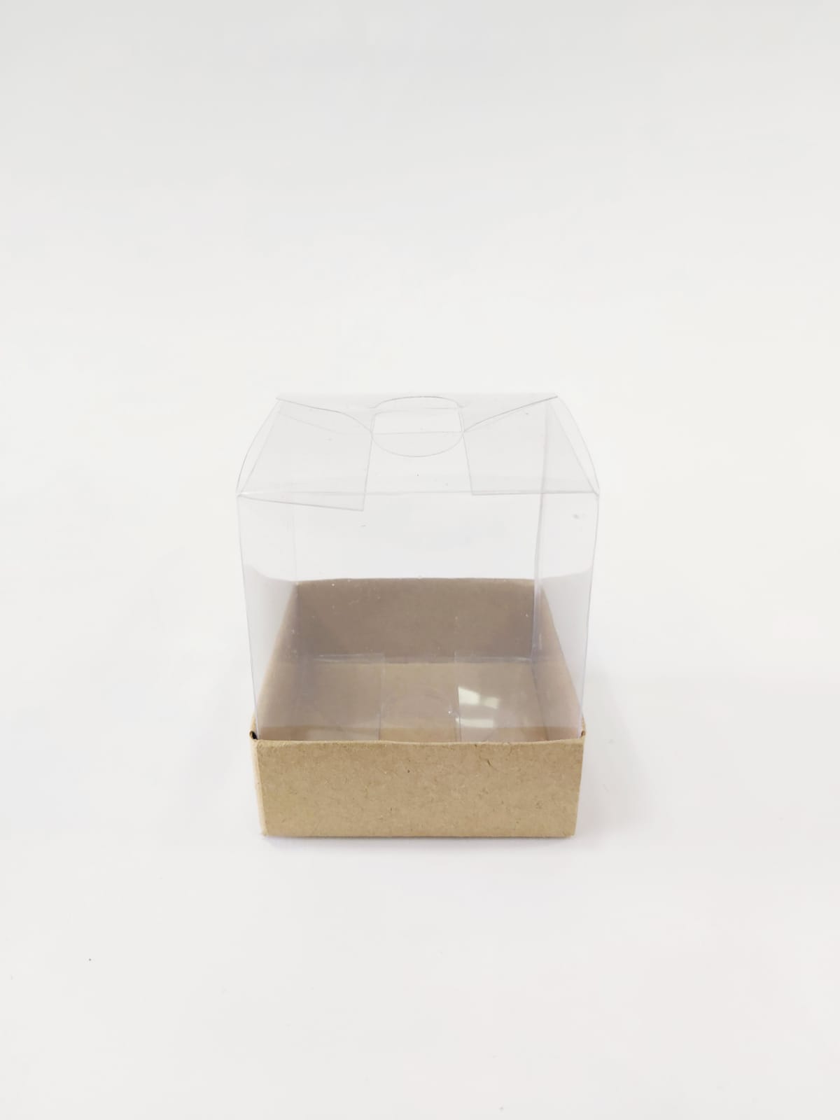 6x6x7 Kraft Altı Karton Üzeri Asetat Kutu