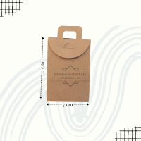 11x7x4 Kraft Mini Kağıt Çanta