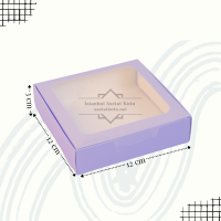 12x12x3 Lila Pencereli Kutu