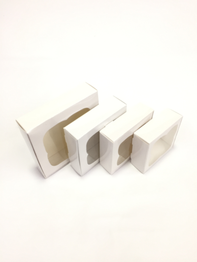 12x12x3Beyaz  Çiçek Pencereli Kutu