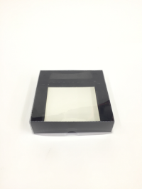 12x12x3 Siyah Altı Karton Üzeri Asetat Kutu
