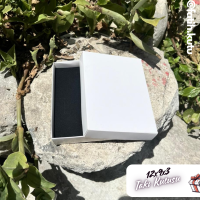 12x9x3 Beyaz Süngerli Takı Kutusu [Demonte 25 Adet]