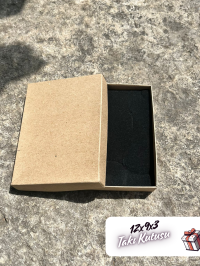 12x9x3 Kraft Süngerli Takı Kutusu [Demonte 25 Adet]
