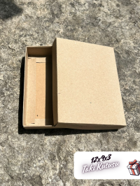 12x9x3 Kraft Süngerli Takı Kutusu [Demonte 25 Adet]