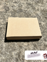 12x9x3 Kraft Süngerli Takı Kutusu [Demonte 25 Adet]