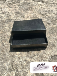 12x9x3 Siyah Süngerli Takı Kutusu [25 Adet]