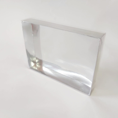 15x11x3 Gümüş Altı Karton Üzeri Asetat Kutu