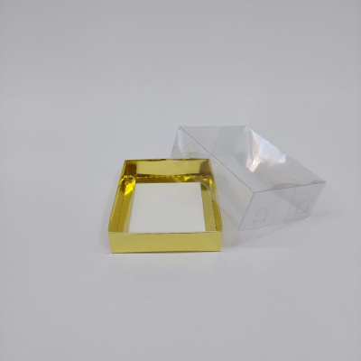 15x12x5 Altın Altı Karton Üzeri Asetat Kutu