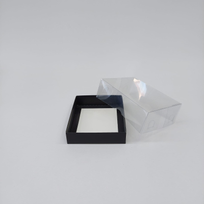15x12x5 Siyah Altı Karton Üzeri Asetat Kutu