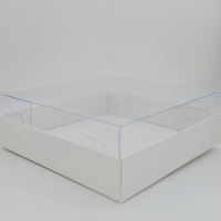 15x15x5cm Beyaz Üstü Asetat Kutu