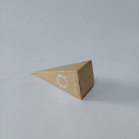 15X4 Kraft Gümüş Yaldızlı Külah