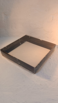 18x18x3 Siyah Mermer Desenli Kutu