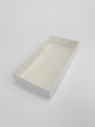 20x10x3 Beyaz Altı Karton Üzeri Asetat Kutu