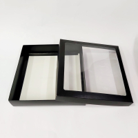 25x25x5 Pencereli Siyah Kutu