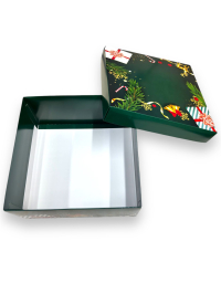 25x25x12 Yeşil Yılbaşı Kutusu