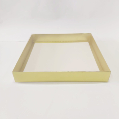 35x35x5 Altın Altı Karton Üzeri Asetat Kutu