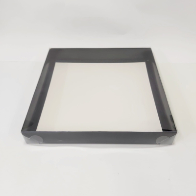 35x35x5 Siyah Altı Karton Üzeri Asetat Kutu