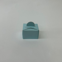 5x4.5x3.5 Mavi Tekli Lokum Kutusu