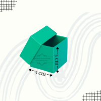 5x5x5 Yeşil Full Karton Kutu 