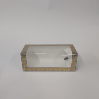 8x8x21 Altın Yaldızlı Lila Kutu