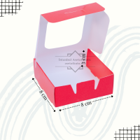 8x8x3 Kırmızı Çerçeveli Kutu